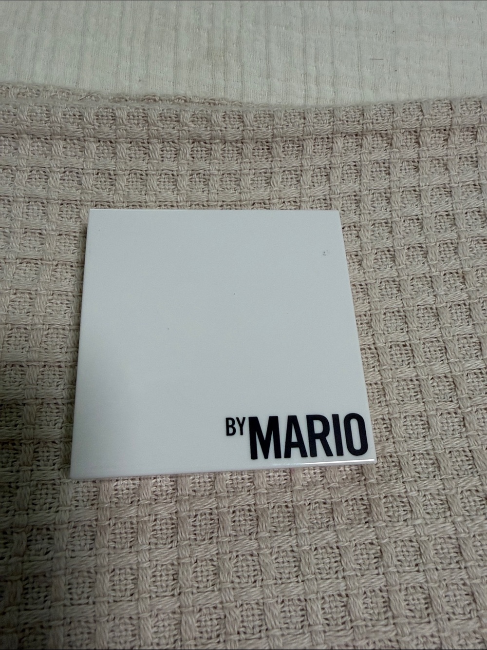 Makeup By Mario White Eyeshadow Compact with Black Logo